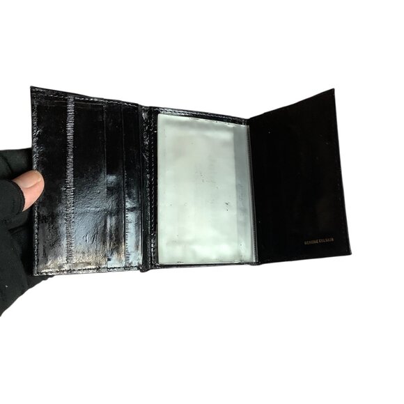 Genuine Eel Skin Mens Wallet By John Weitz 4”x3” - Picture 4 of 8